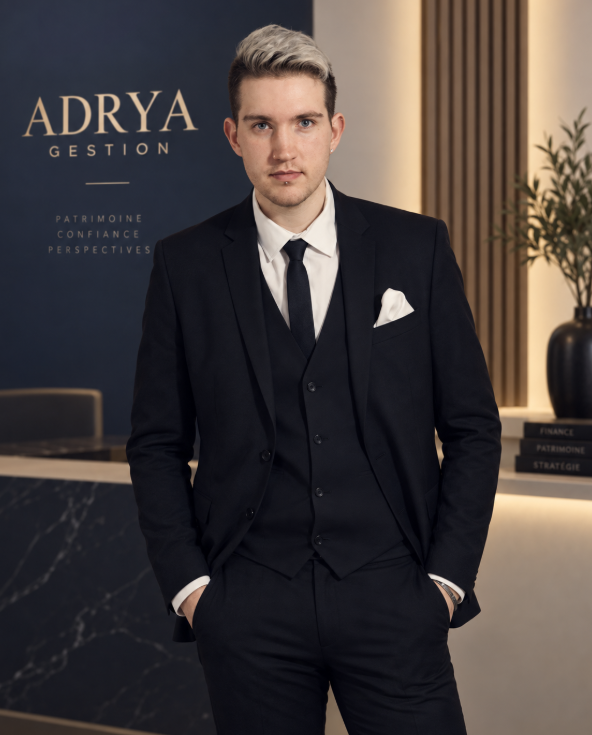Portrait d’Adrien, fondateur d’Adrya Gestion